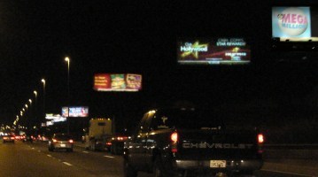 Outdoor advertising and light pollution
